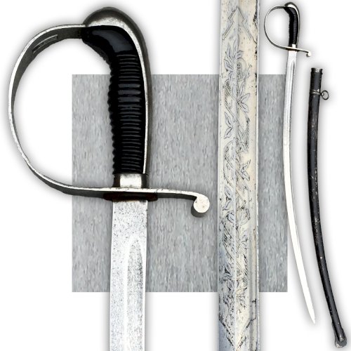 SUPERBE & RARE SABRE DOFFICIER BAVAROIS, LAME GRAVÉE, SOLINGEN, WW1, ORIGINAL