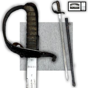 SUPERBE & RARE SABRE D'OFFICIER DE CAVALERIE SUISSE WAFFENFABRIK NEUHAUSEN XIX ORIGINAL 