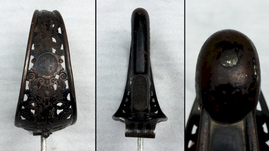 SUPERBE & RARE SABRE D'OFFICIER DE CAVALERIE SUISSE WAFFENFABRIK NEUHAUSEN XIX ORIGINAL 