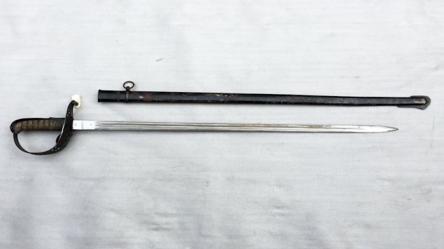 SUPERBE & RARE SABRE D'OFFICIER DE CAVALERIE SUISSE WAFFENFABRIK NEUHAUSEN XIX ORIGINAL 