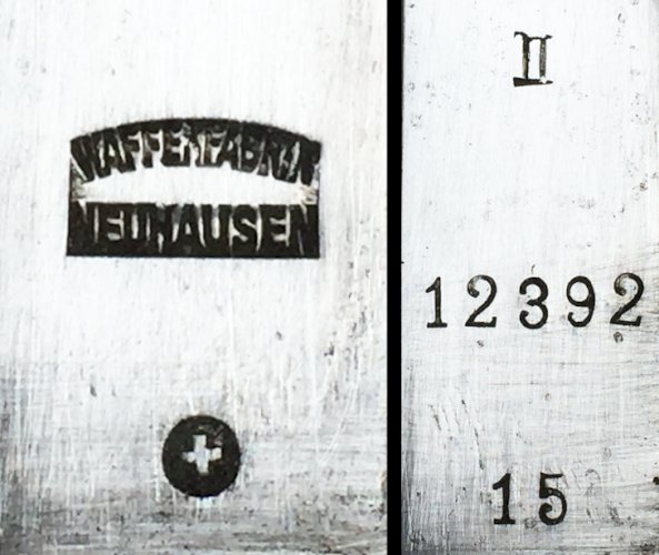 SUPERBE & RARE SABRE D'OFFICIER DE CAVALERIE SUISSE WAFFENFABRIK NEUHAUSEN XIX ORIGINAL 