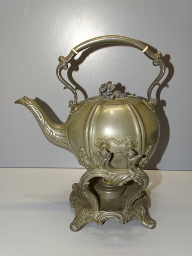 -SUPERBE SAMOVAR ART NOUVEAU EN ETAIN COLLECTION DECO VITRINE    D