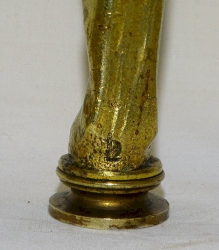 -SUPERBE SCEAU EN BRONZE "ECCHO" NYMPHE  ART NOUVEAU  MANQUE LA MATRICE   D