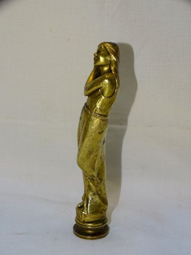 -SUPERBE SCEAU EN BRONZE "ECCHO" NYMPHE  ART NOUVEAU  MANQUE LA MATRICE   D
