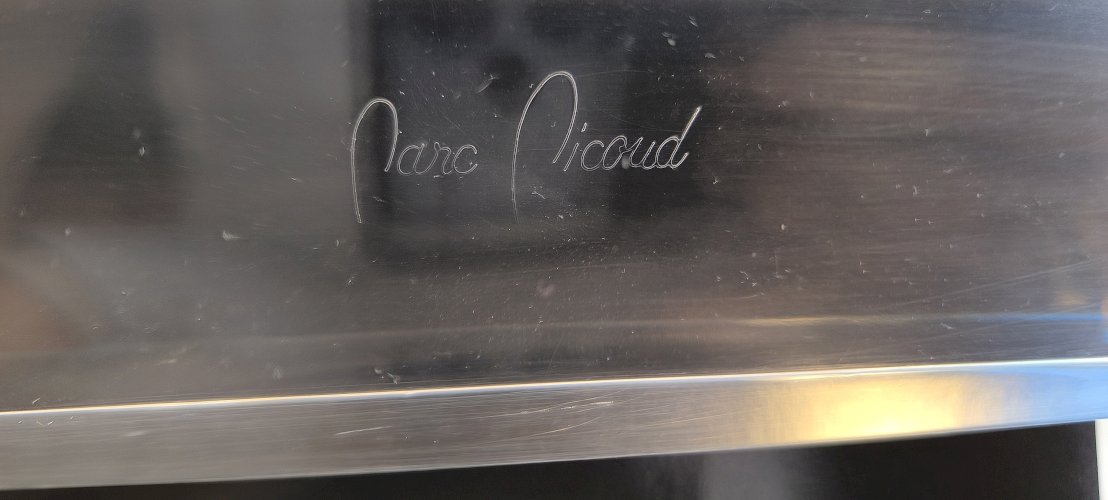 ?✨ Superbe Table basse en Altuglas et verre – signée Marc Micoud, circa 1970 ✨?