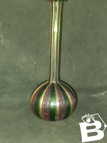 superbe vase bouteille en verre de murano en bon etat