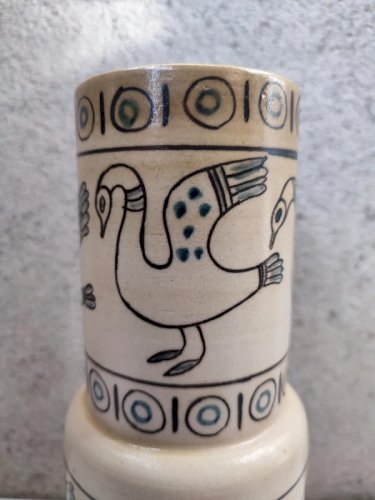 superbe vase decor animalier signé Paul milet  à sevres en bon etat