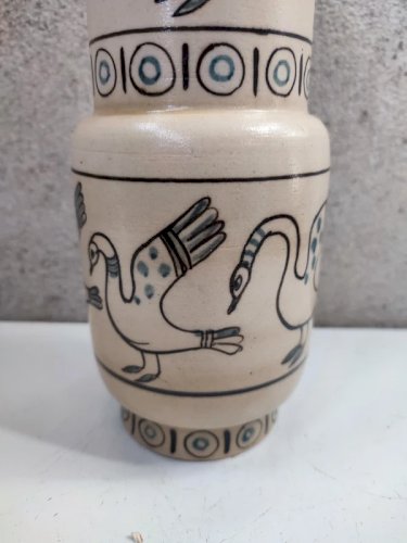 superbe vase decor animalier signé Paul milet  à sevres en bon etat