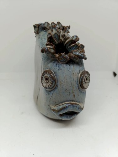 Superbe vase poisson par Alexandre kostanda en bon état