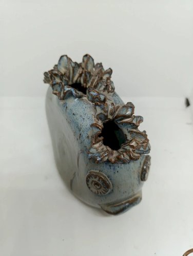 Superbe vase poisson par Alexandre kostanda en bon état