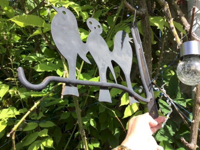 Support de plantes mural décor hirondelle oiseaux crochet pour accrocher jardin