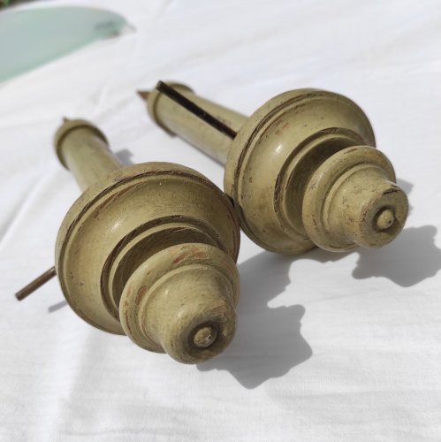 2 Supports De Tringle à Rideaux En Bois Blanc 28mm - Fixation Murale Robuste Pour Salon Et Chambre