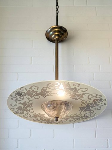 Suspension Art déco Disque