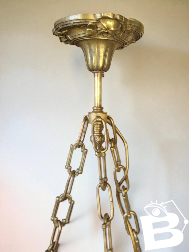 Suspension Art déco en Bronze