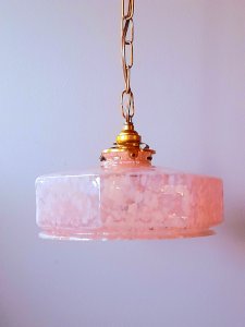 Art Deco glass pendant light Clichy