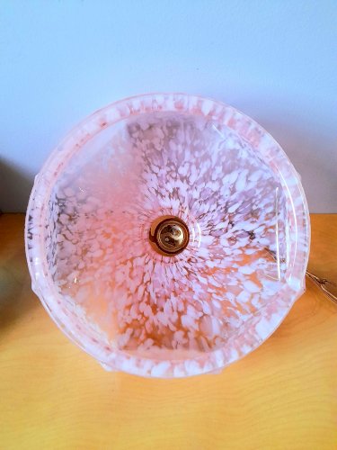 Suspension Art déco en verre Clichy 