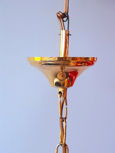 Suspension Art déco en verre Clichy 