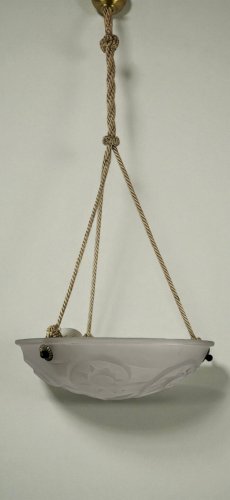 Suspension Art Déco Pâte de Verre