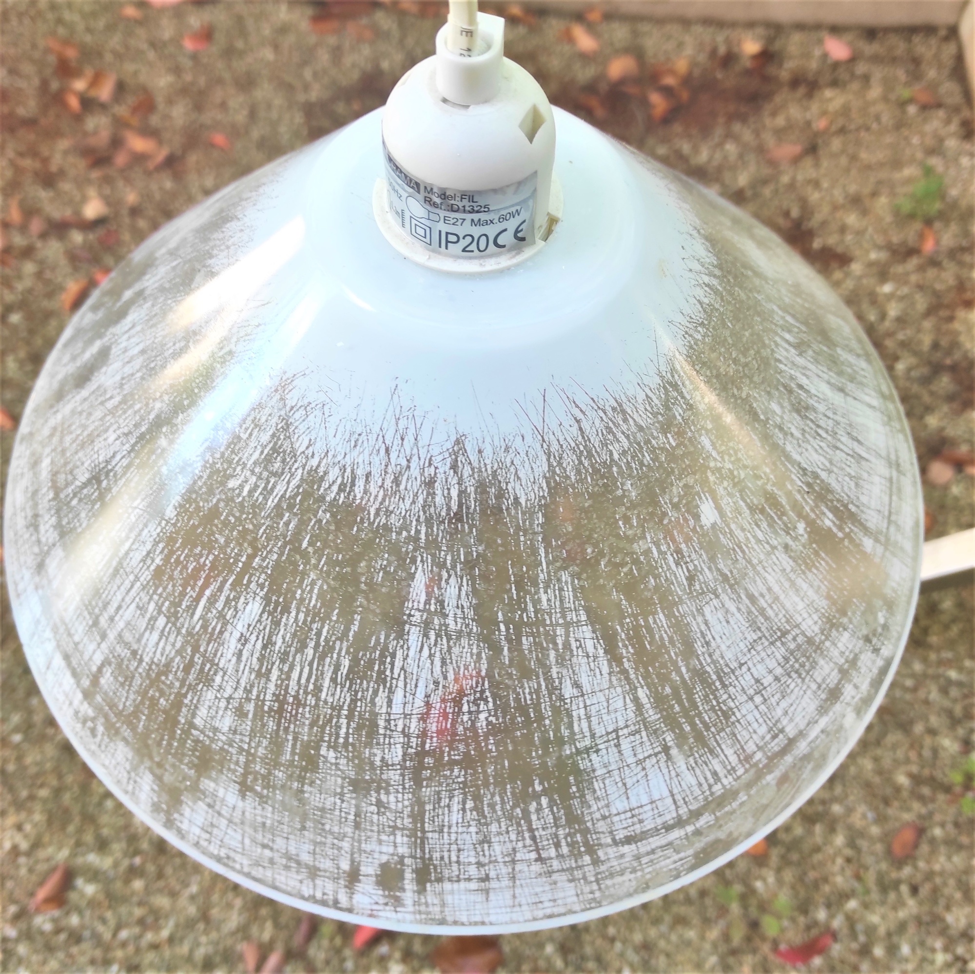 Lot De 12 Abat-jours En Verre Doria - Années 60 - Style Lampadaire Vintage