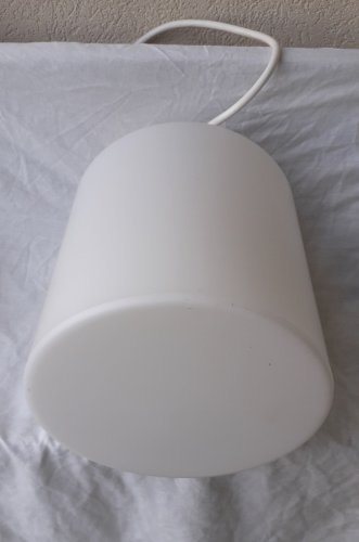 Suspension blanche en opaline Lita