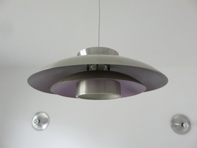 SUSPENSION DANOISE EN ALUMINIUM ANNEES 60 70 VINTAGE