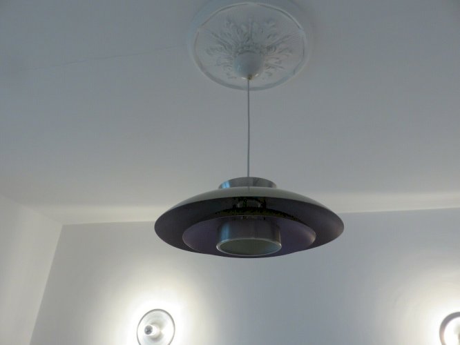 SUSPENSION DANOISE EN ALUMINIUM ANNEES 60 70 VINTAGE