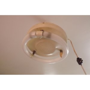 1970s Neon Round Metal Suspension Design