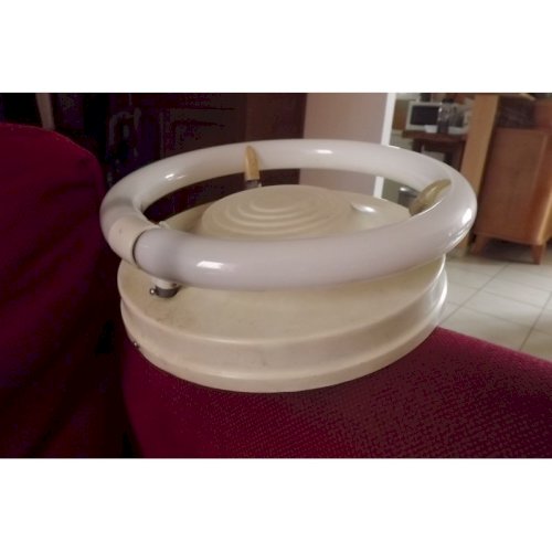 Suspension Design des Années 70 Métal Néon Rond