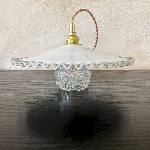 suspension double globe vintage