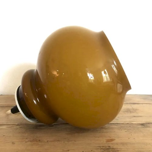 Suspension en opaline ambrée