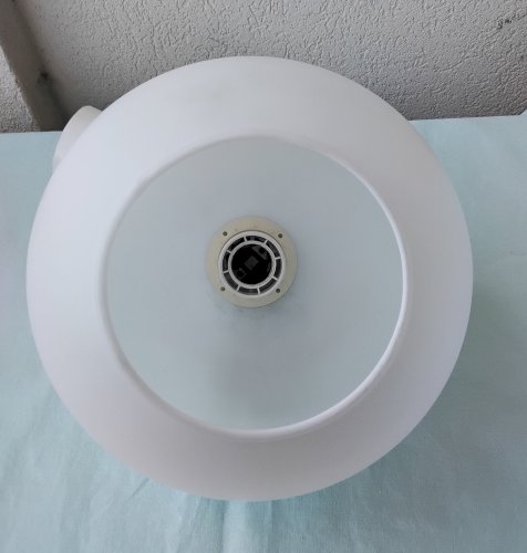 Suspension en opaline blanche