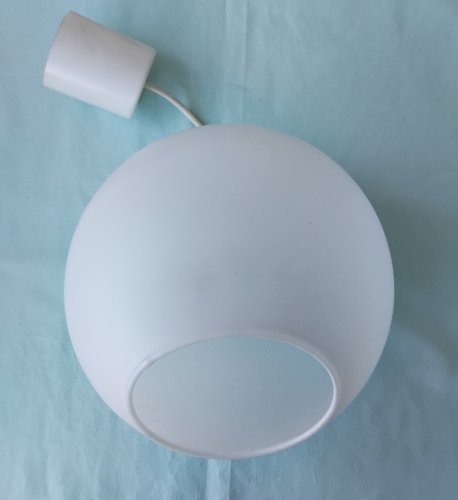 Suspension en opaline blanche