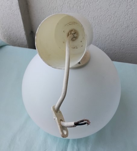 Suspension en opaline blanche