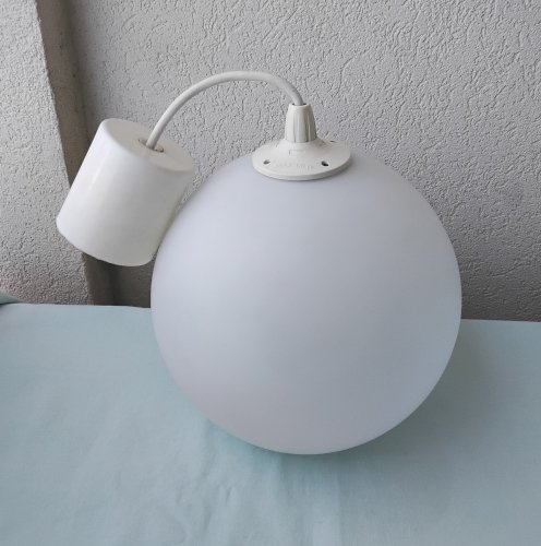 Suspension en opaline blanche