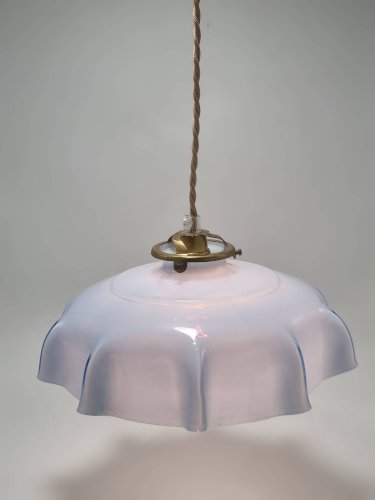 Suspension en opaline bleue