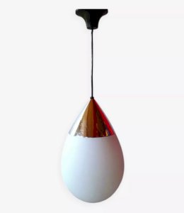 Opaline suspension by Limburg, model Drop 1970.