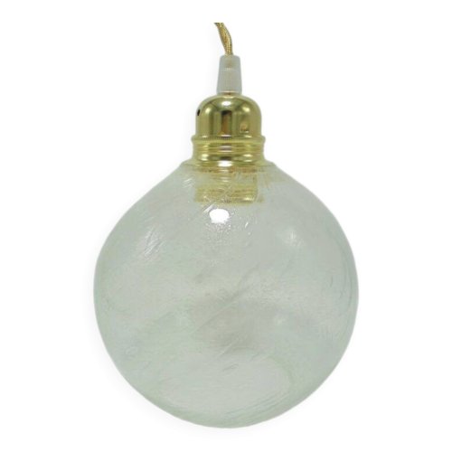 Suspension en verre bullé