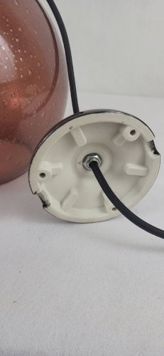 Suspension en verre effet mouillé
