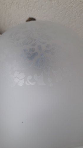 Suspension en verre et bronze