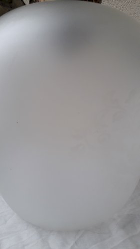 Suspension en verre et bronze