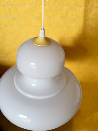 Suspension en verre opalin 1970s