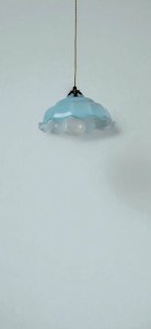 Suspension en verre opalin