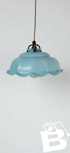 Suspension en verre opalin