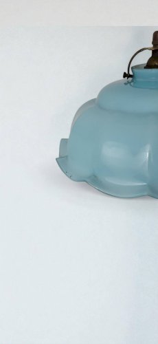 Suspension en verre opalin