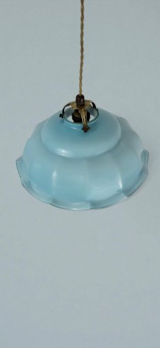 Suspension en verre opalin