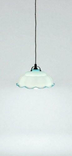 Suspension en verre opalin