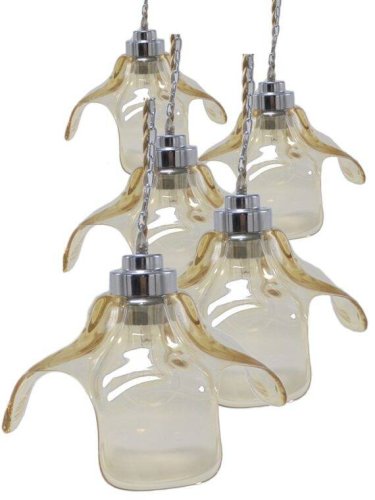 Suspension en verre or