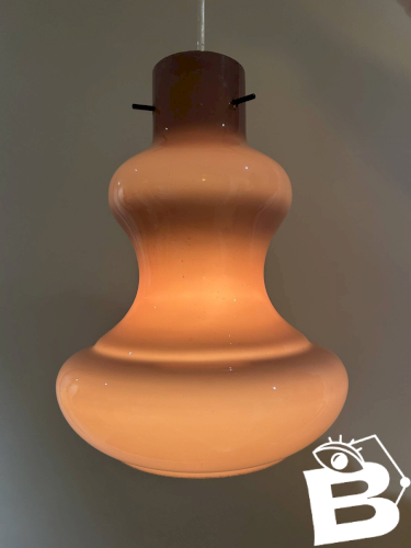 suspension en verre vintage 1970