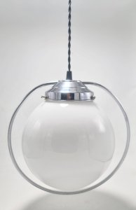 Suspension globe opaline