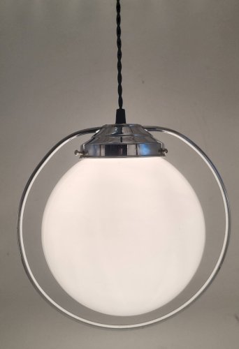 Suspension globe opaline
